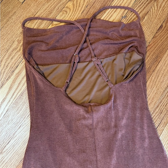 Runaway the Label | Slinky Slip Dress in Cinnamon | Size M - Picture 6 of 9